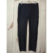 Theory Women Navy Blue Stretch Ankle Pants Style THANIEL APPROACH Size 8
