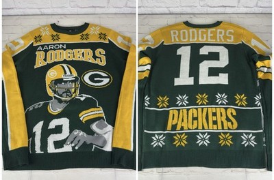 NFL Green Bay Packers Aaron Rodgers Ugly Christmas Sweater Size
