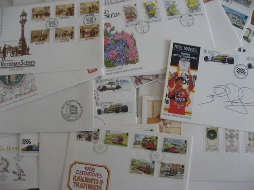 {4} Isle Of Man FDC 1986/89 X 44 Clean Lot..