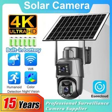 Solar Wireless Security Camera 360  PTZ Dual-Band WiFi Night Vision Surveillance