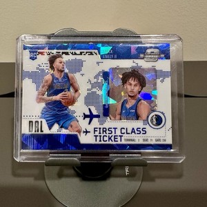 2023-24 Contenders Optic Dereck Lively II RC Blue Ice First Class Ticket /75 SP