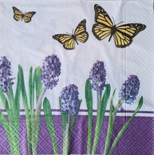 4 Servietten *Blumen* Serviettentechnik - B 222