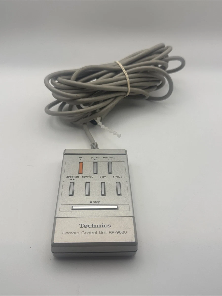 Mando a distancia vintage con cable Technics RP-9645 para RS-M250