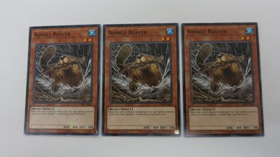 3x ( 1x 1ST / 2x UNL ) NIMBLE BEAVER CIBR-EN040 COMMON YUGIOH NM UNPLAYED