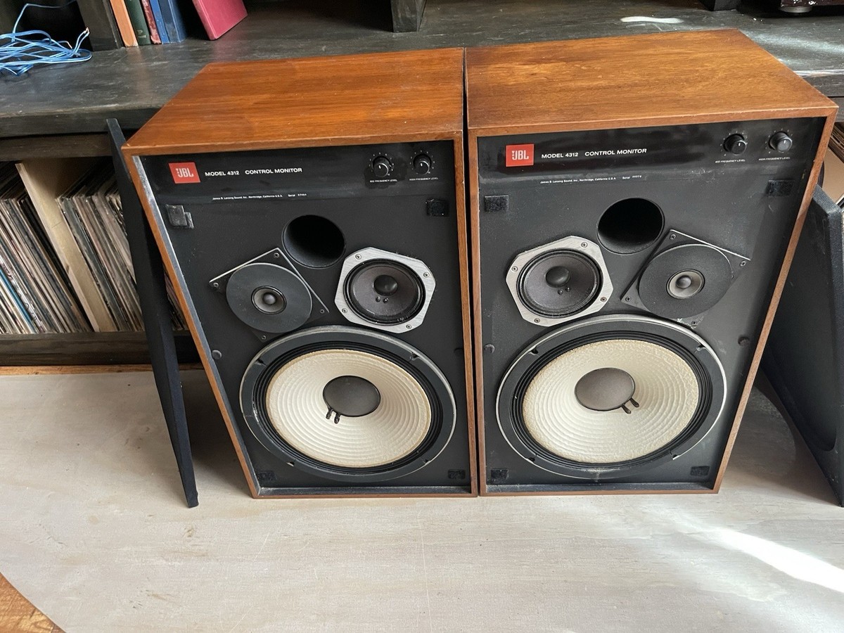 ESTATE VINTAGE JBL 4312 STUDIO CONTROL MONITOR SPEAKERS