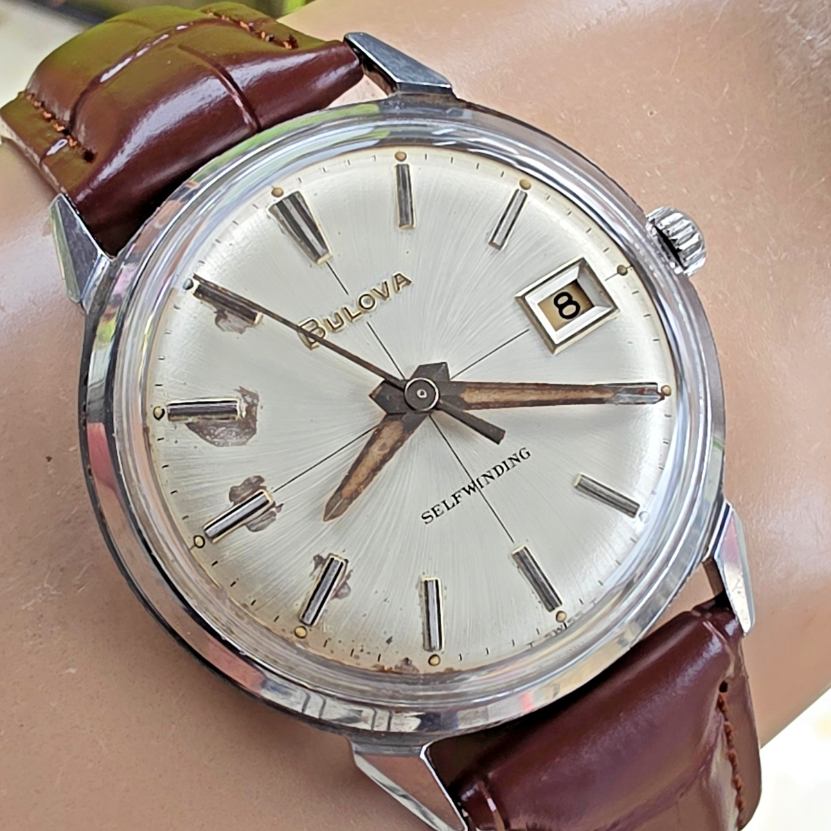 BULOVA アンティーク腕時計 Vintage BULOVA date king men's automatic watch Sunburst dial