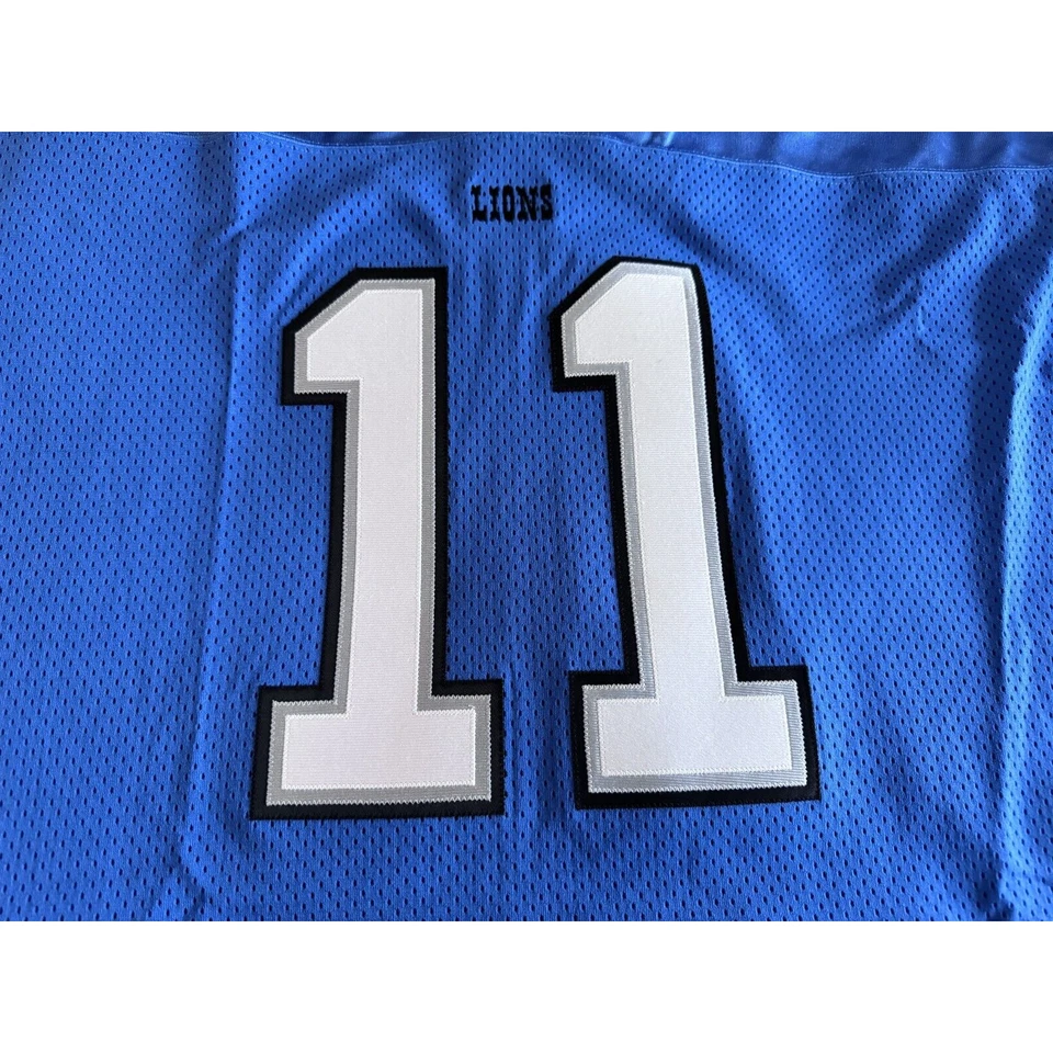 NWT 2002 Roy Williams NFL Detroit Lions Authentic Reebok Home Jersey Sewn 52 2XL - Image 3 of 4