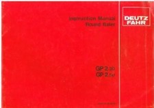 Deutz Fahr Rotopressa GP2.30 e GP2.50 Manuale Operatori