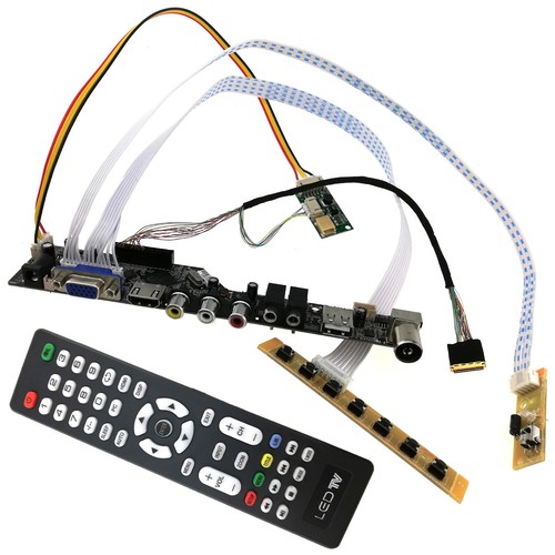 HDMI VGA USB Board for iPad1 2 A1219 A1395 LCD Video Panel Driver Remote Control
