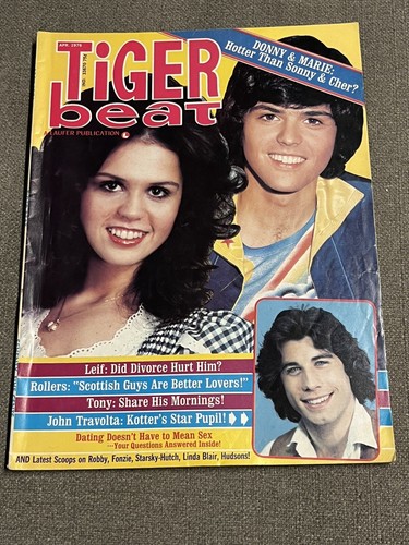 VTG Tiger Beat - APR. '76 Back Issue with Leif, Tony and John Travolt Pin-up