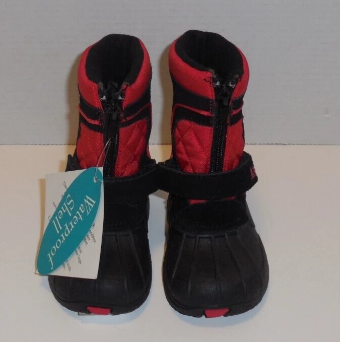 Totes Tyler II Nieve Invierno Botas Niños 5 Niños Pequeños Negro Rojo Impermeable Shell Nuevo Foto 2 de 4