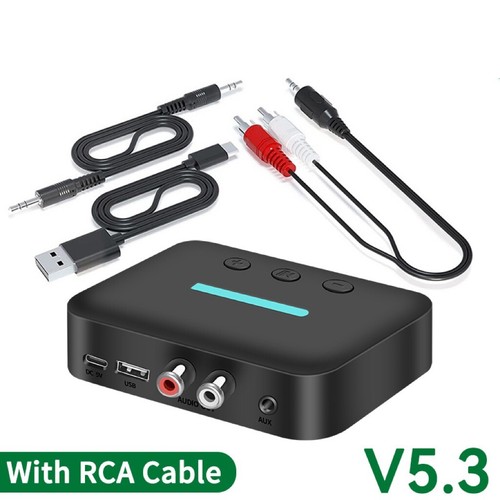 Bluetooth 5.4 Wireless Receiver NFC 3.5mm Jack AUX to 2 RCA Audio Stereo Adapter - 第 6/22 張圖片
