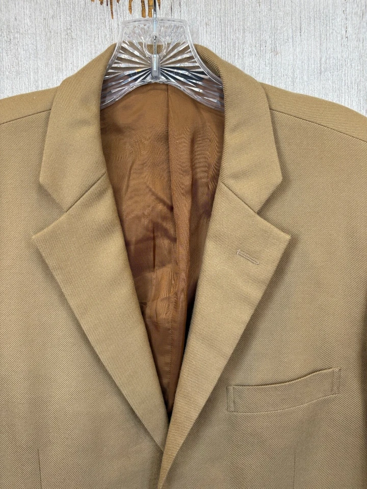 Кашемировое спортивное пальто блейзер Nordstrom Loro Piana мужская 40 R золотистое - Изображение 2 из 4