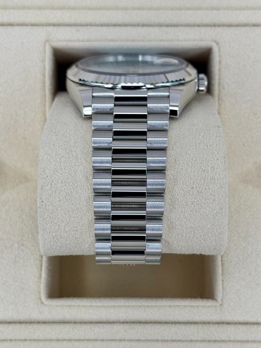 NEW 2025 Rolex Day-Date Platinum 40mm 228236 Ice-Blue Roman Dial - Picture 3 of 10