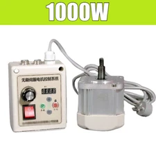 220V 1000W Permanent Magnet Servo Motor&Controller Driver Face Mount Woodworking