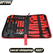 19Pcs Car Trim Removal Tool Set Hand Tools Pry Bar Panel Door Interior Clip Kit