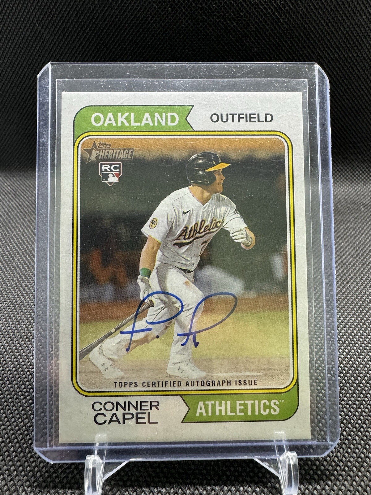 2023 TOPPS HERITAGE CONNER CAPEL ROA-CCL ROOKIE REAL ONES AUTO ATHELTICS RC