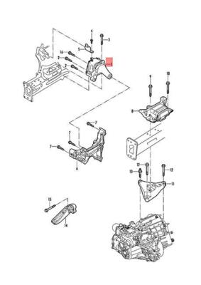 OEM VW Jetta syncro Vento 162 163 Engine Mounting 5Q0199262CM