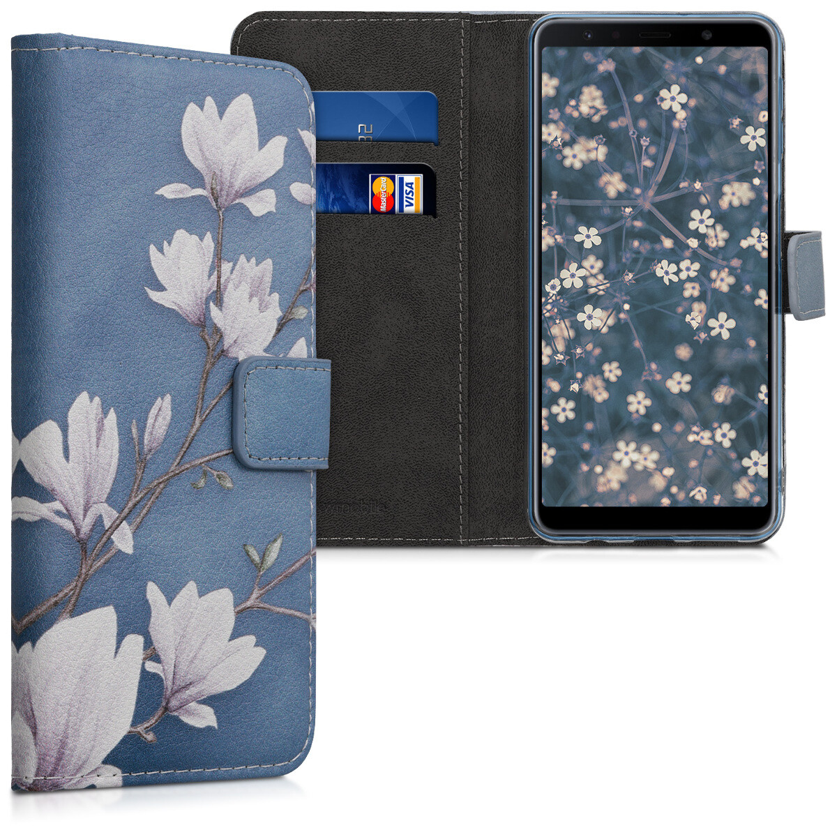 Чехол-книжка для Samsung Galaxy A7 2018 Kunstleder, удобный чехол-книжка Schutzhülle