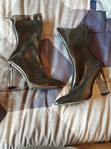 black perspex boots