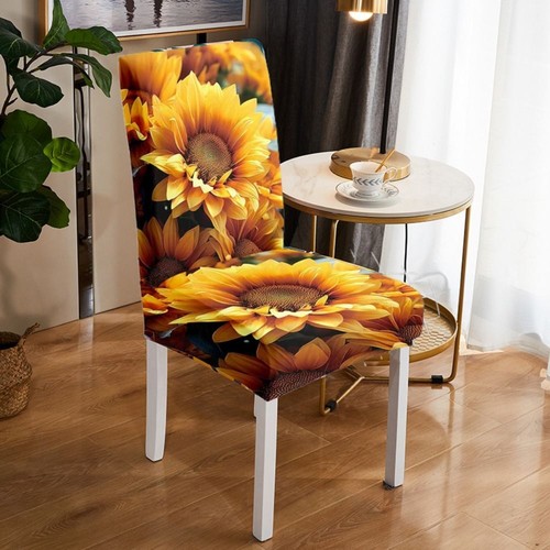 Thickened Sunflower Elastic Chair Cover Dustproof Chair Cushion Office - Picture 7 of 13