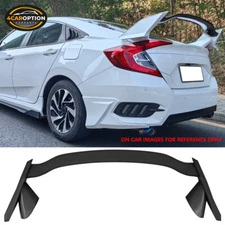 Fits 16-21 Honda Civic 10th X Sedan Type R Style Trunk Spoiler Wing Lip ABS
