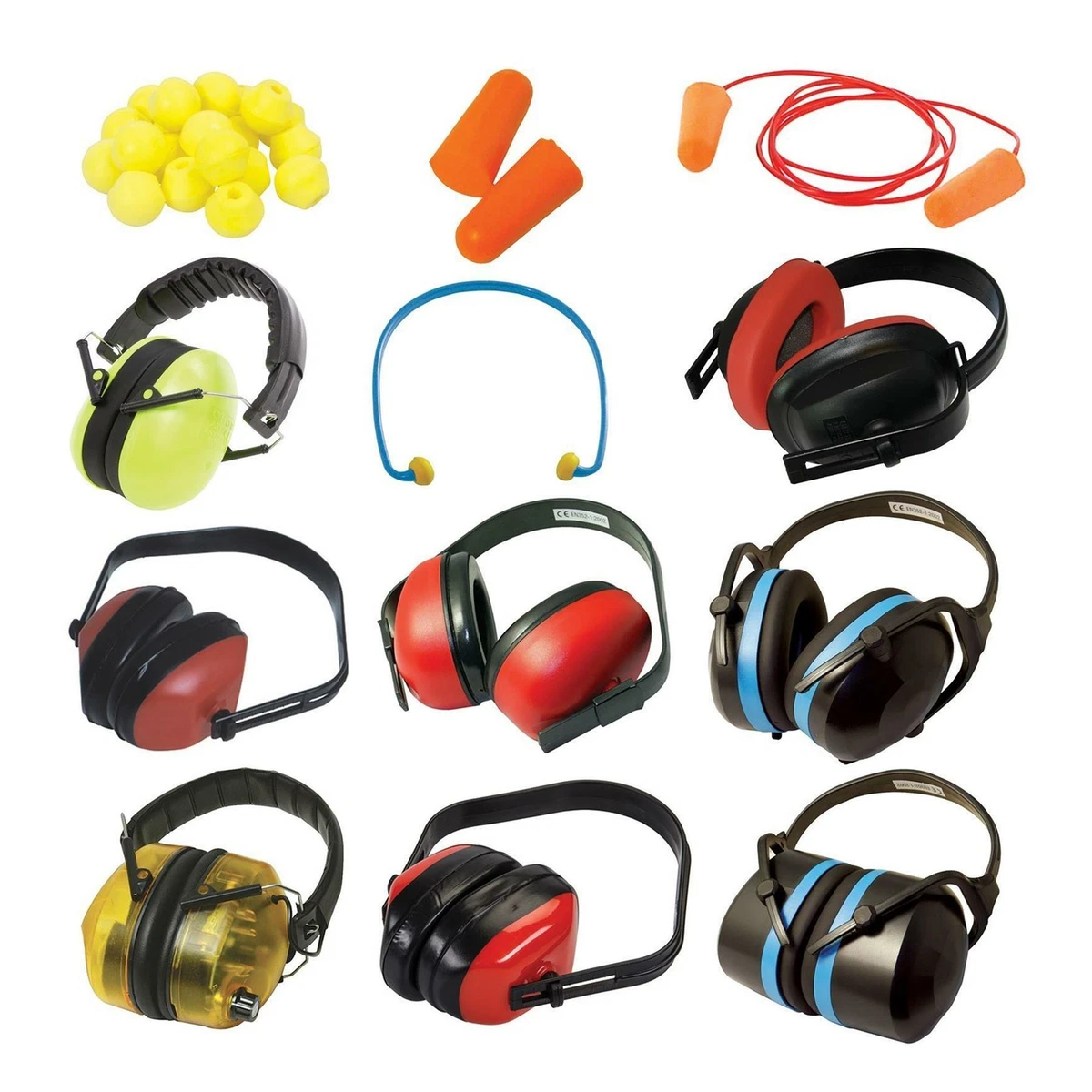 Folding Pro Ear Defenders Protection Foldable Padded Compact Ear Muffs