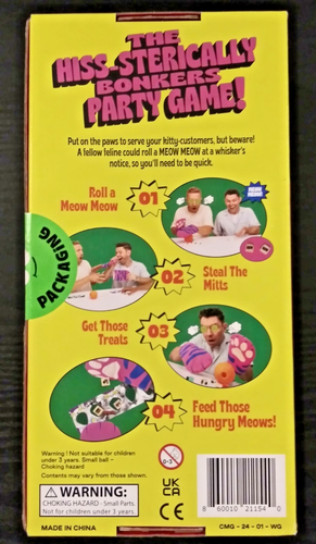 THE CAT MITT GAME The HISS-STERICLE Party Board Game NEW/SEALED/SHIPS INT'L - Picture 2 of 2