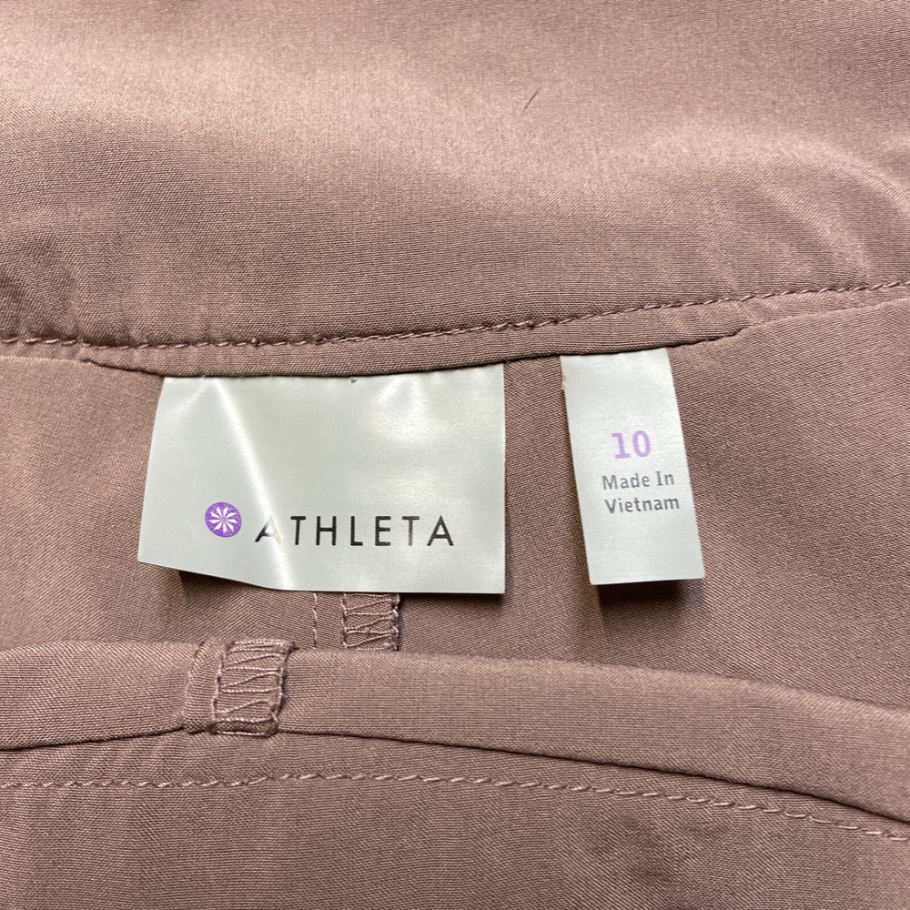 Athleta Womens Size 10 Purple Tennis Skirt with Drawstring and Side Zip