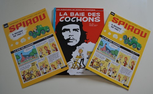 Lot Collector Spirou & Fantasio: La Baie des. Cochons + ex-libris A4 + journal.