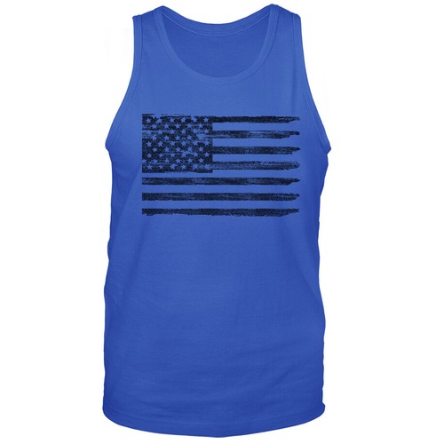 Distressed US Flag American Pride USA Patriot Patriotic Tank Top - Bild 7 von 8