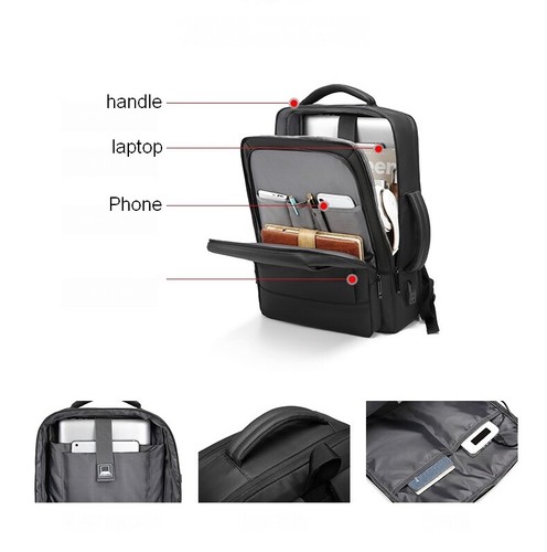 Backpack for Men/Women Travel 16" Laptop bag USB urable Water Resistant business - Picture 16 of 16