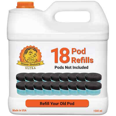 Philips Norelco Quick Clean, refill 18 pods from 1 Shaver Shebang Ultra bottles