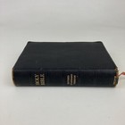 Rare 1953 VTG RSV Revised Standard Version Holy Bible Black Morocco Leather