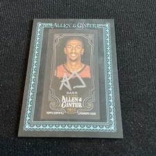 2024 Topps Allen & Ginter X Alex Sarr Mini Framed Auto Black 02/10 MA-AS