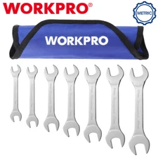 WORKPRO 7PC Wrench Set 5.5 to 23 mm Ultra-Slim Open End Thin Wrenches Set Metric