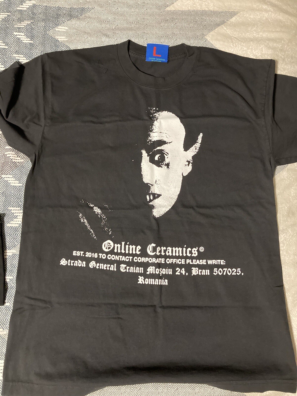 Online Ceramics Nosferatu Uniform Tee in Black Size Large New-image
