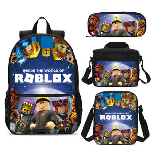 Inside The World Of Roblox Game School Backpack Lunch Box Sling Bag Pen Lot Gift Ebay - po roblox bag