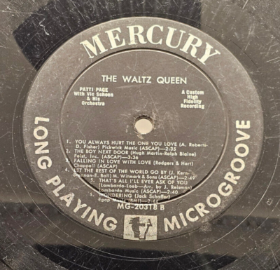 Patti Page The Waltz Queen MG-20318 No Sleeve | eBay