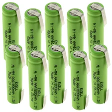 Exell 1.2-Volt Nickel-Metal Hydride Rechargeable Battery with Tabs AAA 1000 mAh