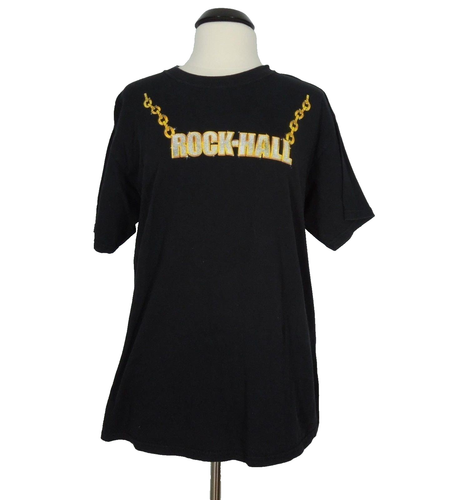 ROCK-HALL T-Shirt L LARGE Black Rock And Roll Hall Of Fame + Museum INDUCTEES