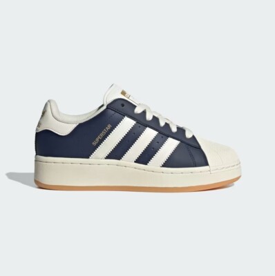 大人気モデル♪ Superstar XLG Shoes レディース スニーカー New Adidas Women's Superstar XLG Shoes - Night Indigo /Cream