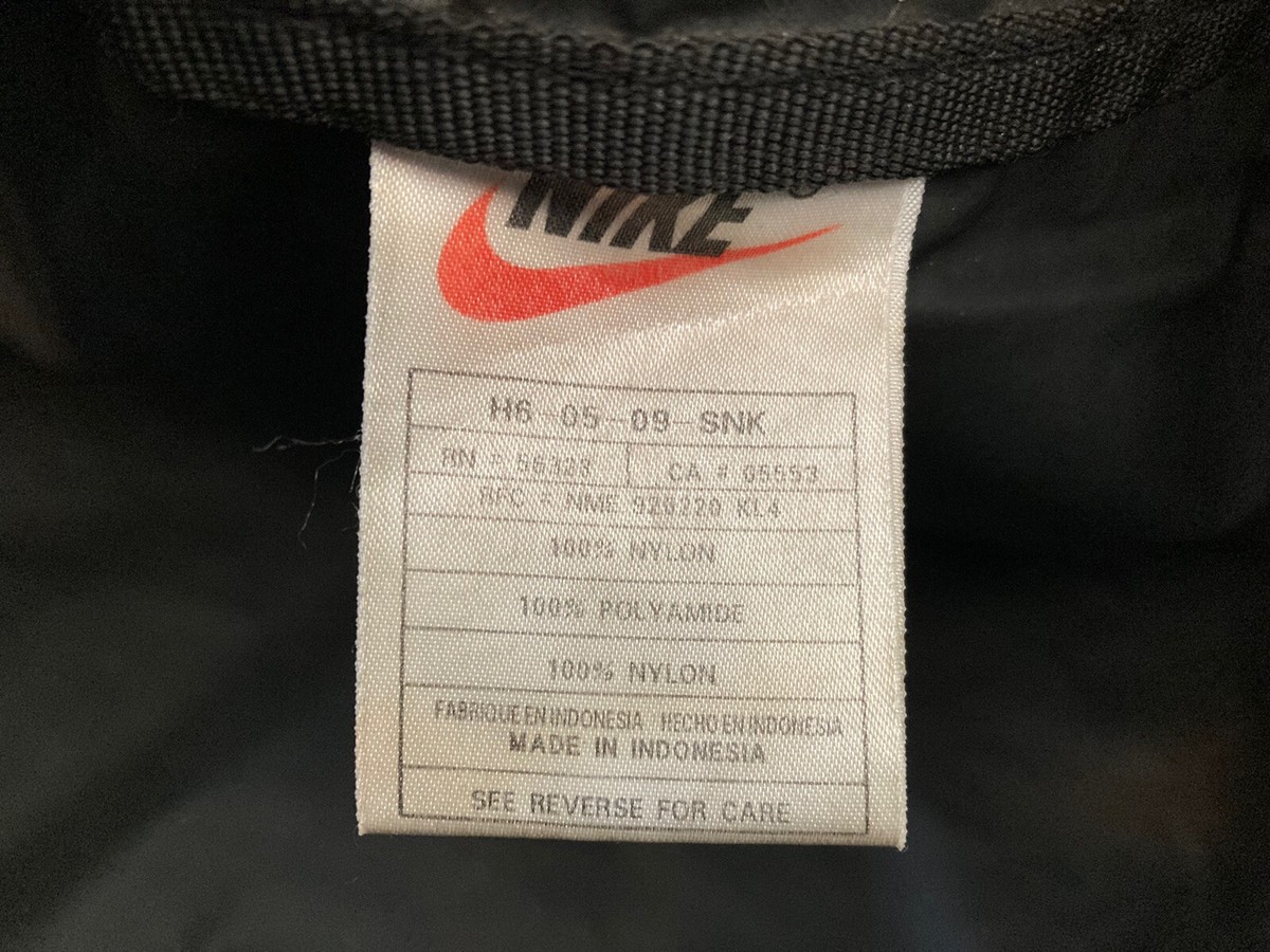 VINTAGE Nike Bag Gym Workout Duffel Duffle Bag Black Blue