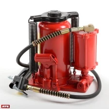 ATE Pro. USA 90344 20 Ton Air /Hydraulic Bottle Jack, 12.6" Height, 12.6" Width,