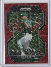 2022 Panini Prizm Chris Bassitt Tier II Red Velocity Prizm - Oakland Athletics