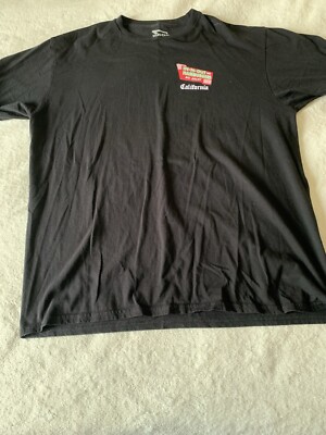 In N Out Burger No Delay California T-Shirt Mens XL Black Short Sleeve