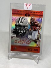 2018 PANINI ILLUSIONS NICK CHUBB FACTORY AUTO RC PARALLEL 28/35 ROOKIE BROWNS