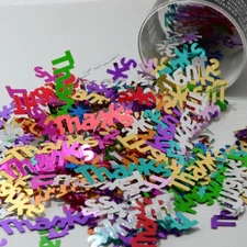 Confetti Word Thanks Party Mix - 2 Pchs or 1/2 lbs - FREE SHIP (7887)