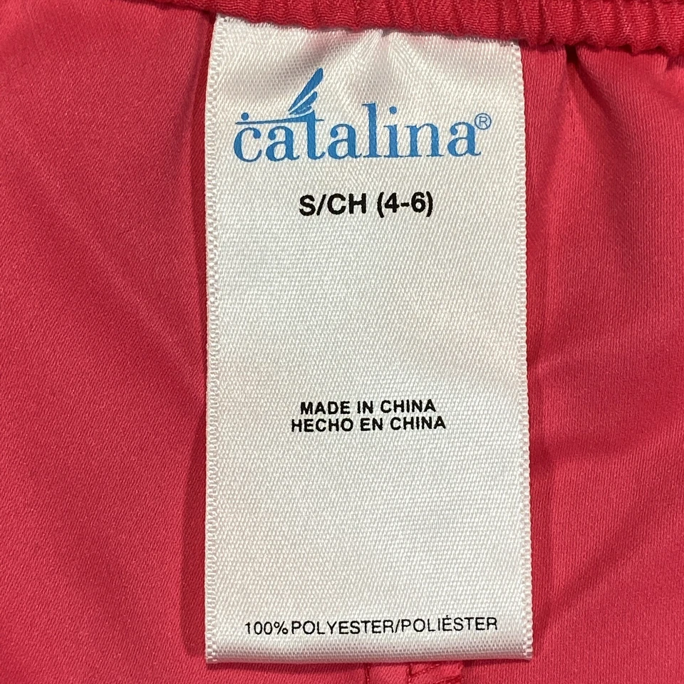 NUEVO Catalina Board Shorts Mujer Pequeño Rosa Caliente Natación Cintura Elástica Cordón Foto 3 de 4