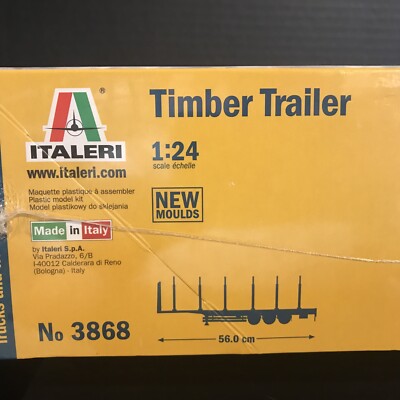 ITALERI 1:24 3868 Timber Trailer Model Truck Kit EUR 43,11 - DE